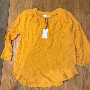 Chelsea & Theodore Mustard Blouse